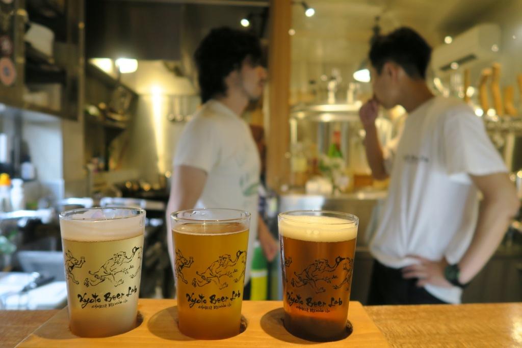 Un flight servi au Kyoto Beer Lab - (c) Emmanuel Gillard - Projet Amertume